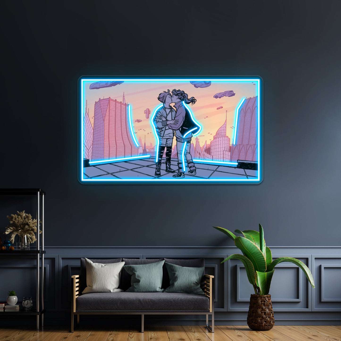 Paper Girls Lgbt Art Wall Artwork Neon Signs