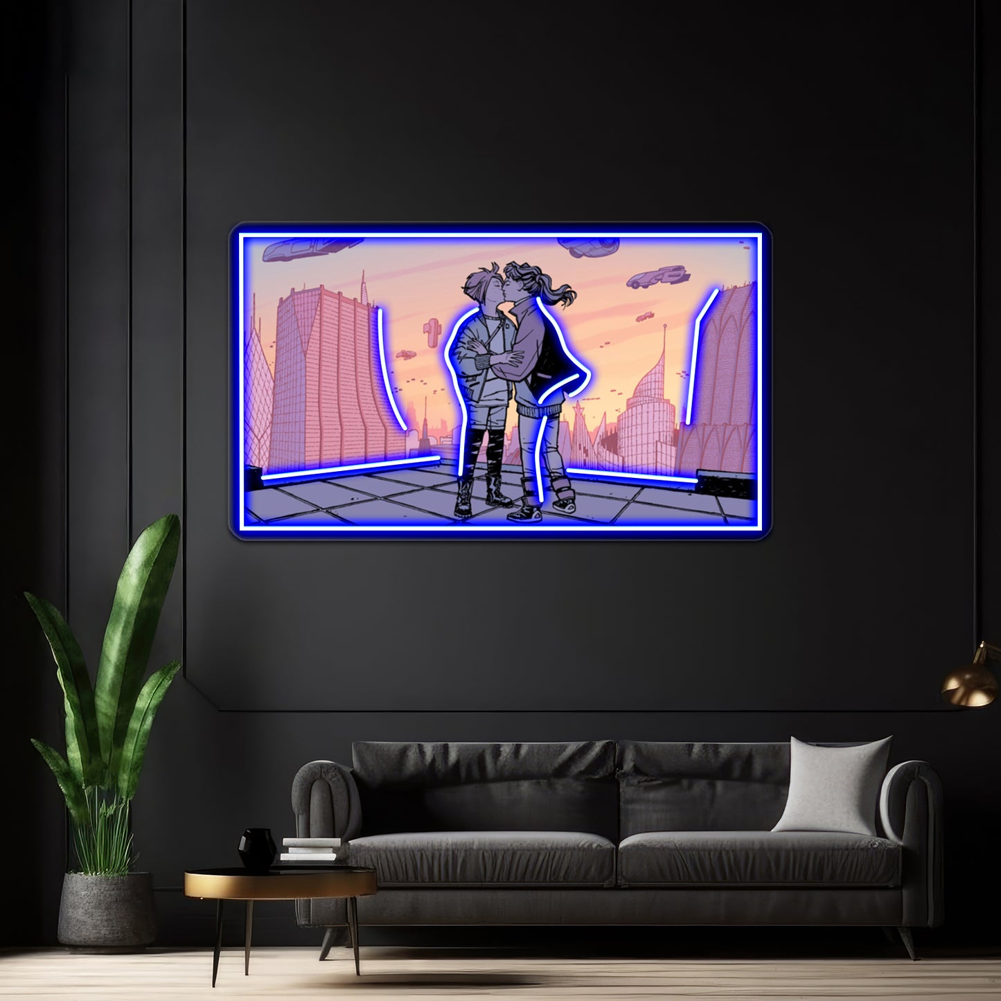 Paper Girls Lgbt Art Wall Artwork Neon Signs