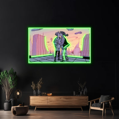 Paper Girls Lgbt Art Wall Artwork Neon Signs