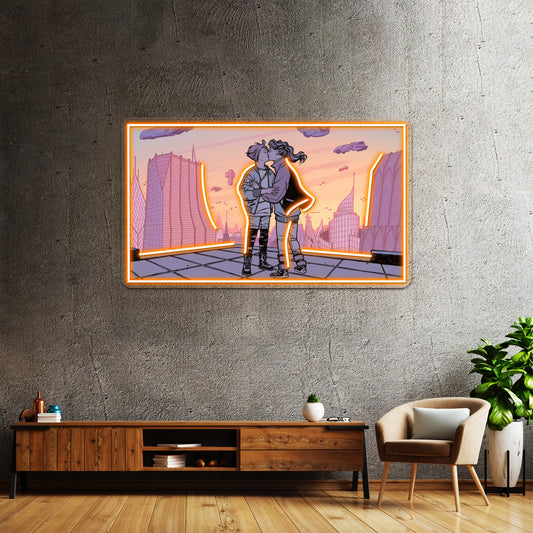 Paper Girls Lgbt Art Wall Artwork Neon Signs