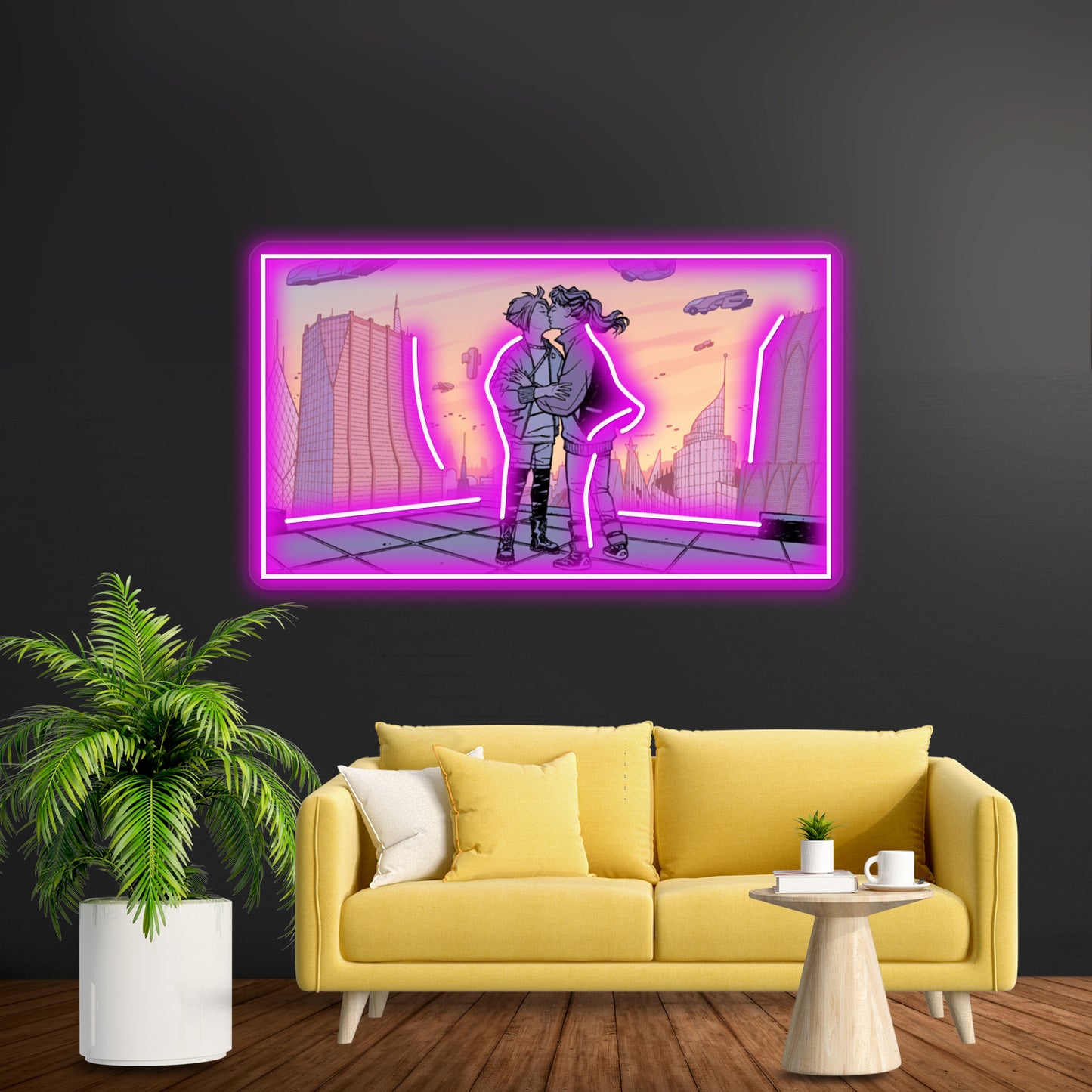 Paper Girls Lgbt Art Wall Artwork Neon Signs