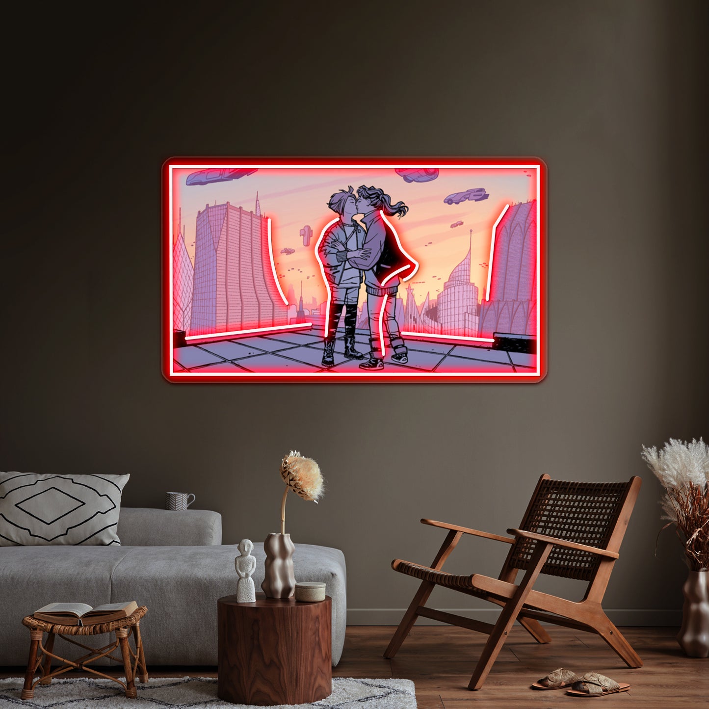 Paper Girls Lgbt Art Wall Artwork Neon Signs