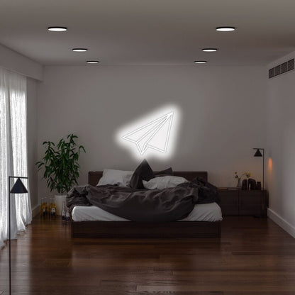 Paper Plane Neon Sign For Fun And Whimsical Decor | Shineneon