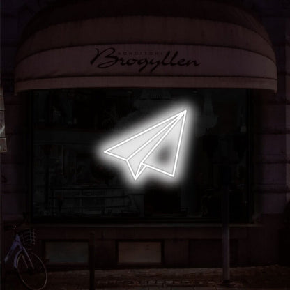 Paper Plane Neon Sign For Fun And Whimsical Decor | Shineneon