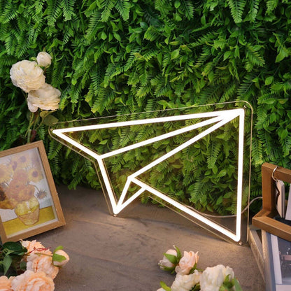 Paper Plane Yellow Led Neon Sign - Shineneon