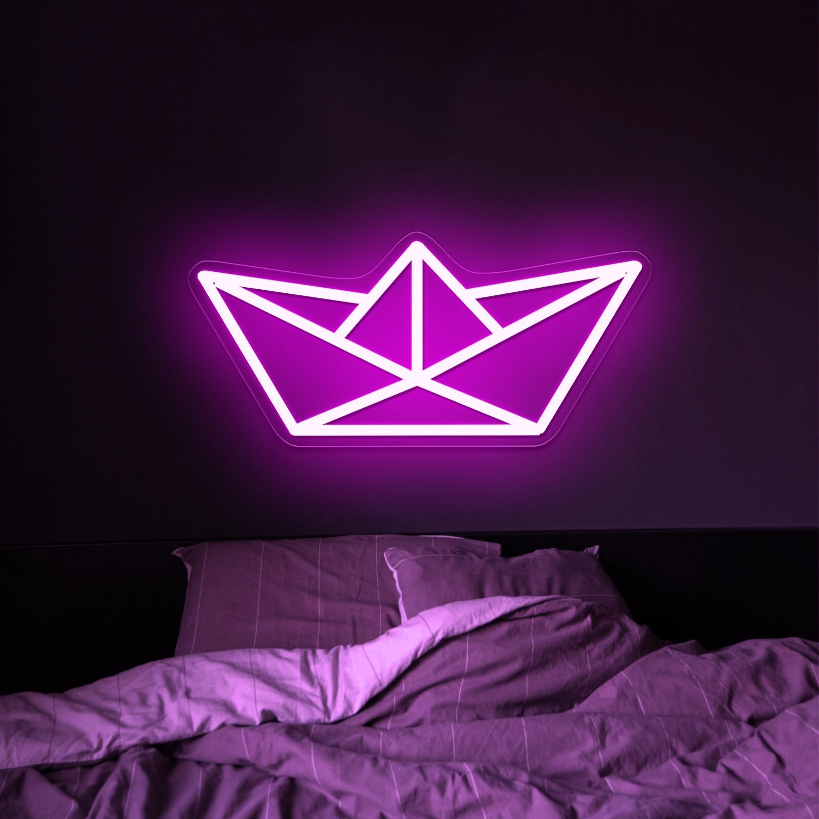 Paper Sailboat Neon Sign Wall Art - Shineneon