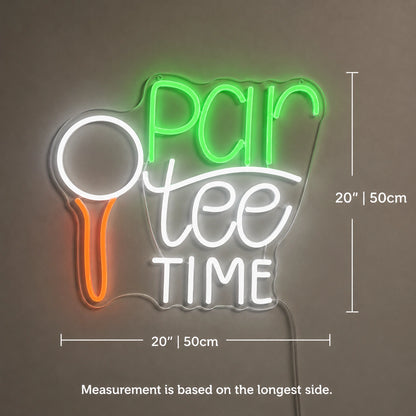 Par Tee Time Neon Sign LED Neon Sign size image