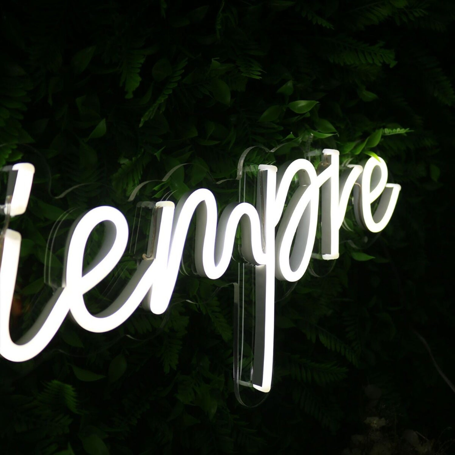 Para Siempre White Led Neon Sign | Shineneon