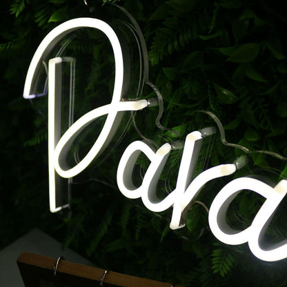 Para Siempre White Led Neon Sign | Shineneon
