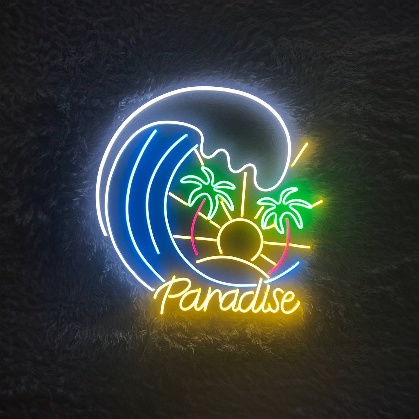 Paradise Beach Led Sign