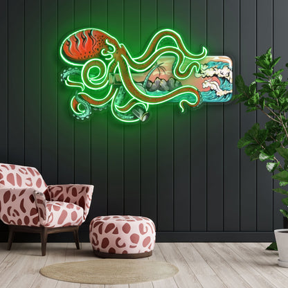 Paradise In A Bottle Neon X Acrylic Artwork | Shineneon