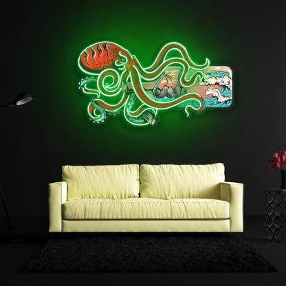 Paradise In A Bottle Neon X Acrylic Artwork | Shineneon