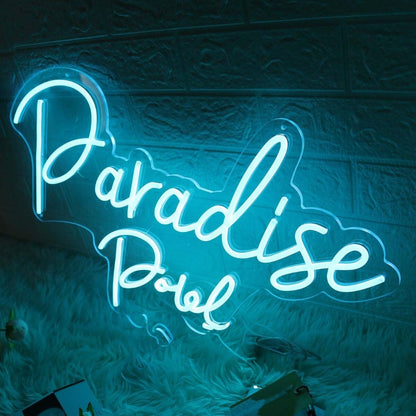 Paradise Point Blue Led Neon Sign - Shineneon
