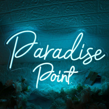 Paradise Point Blue Led Neon Sign - Shineneon