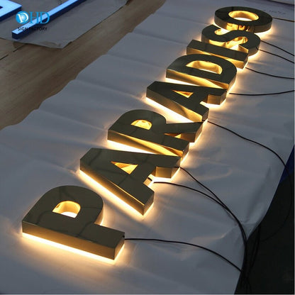 Pardiso 3D Backlit Channel Letters Led Light Sign - Shineneon