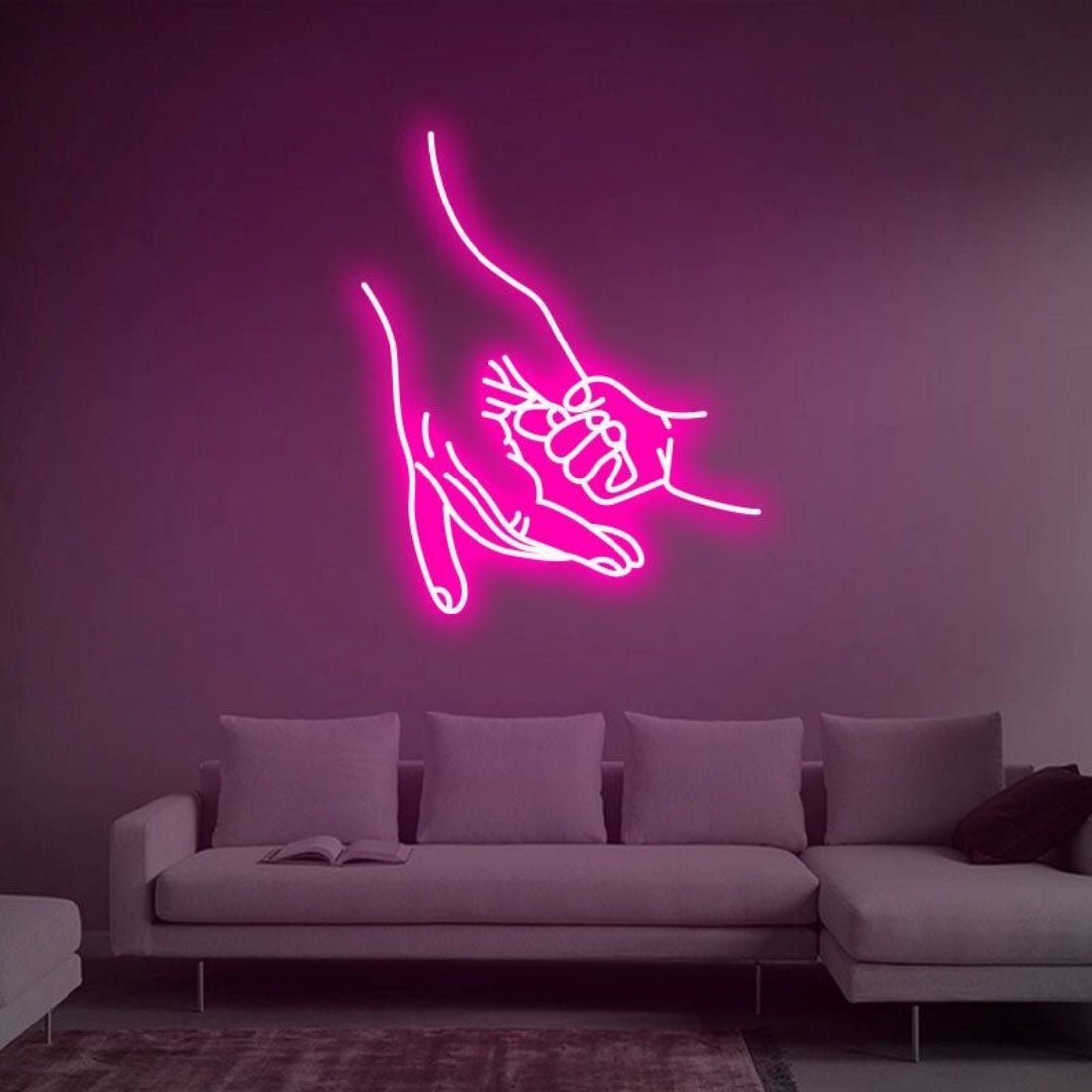 Parent And Child Holding Hands Led Sign Business Neon Sign - Shineneon