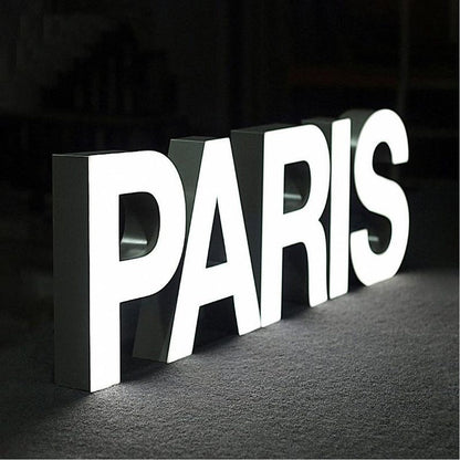 Paris 3D Frontlit Channel Letters Led Light Sign - Shineneon