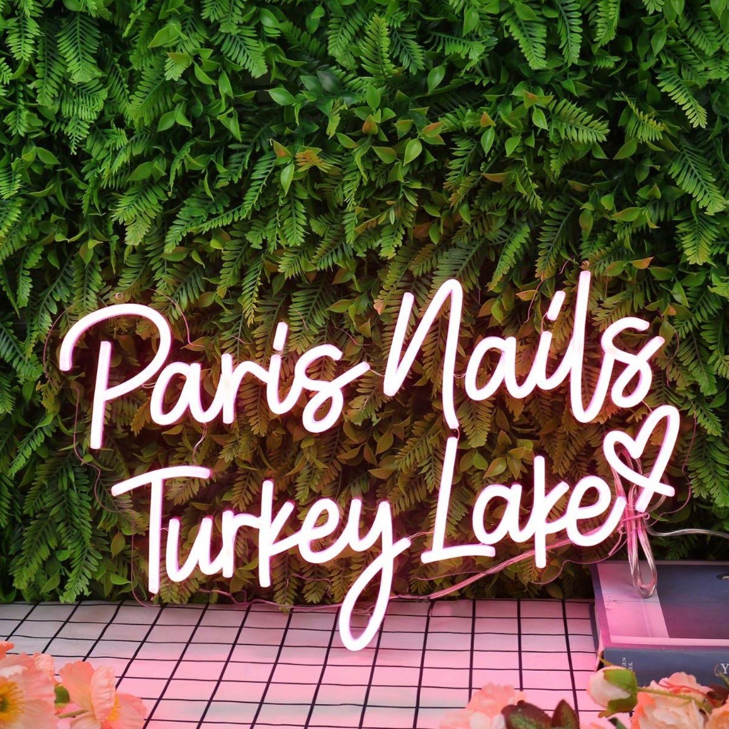 Paris Nails Turkey Lake Red Led Neon Sign | Shineneon