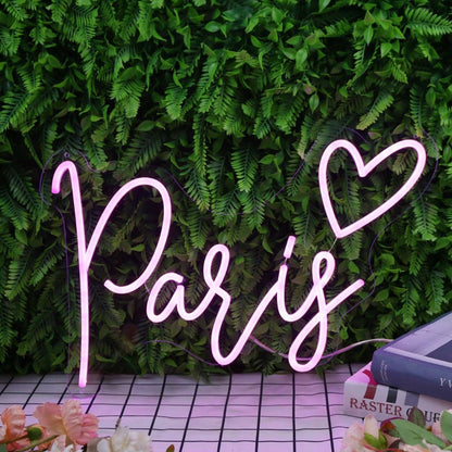 Paris Purple Led Neon Sign - Shineneon