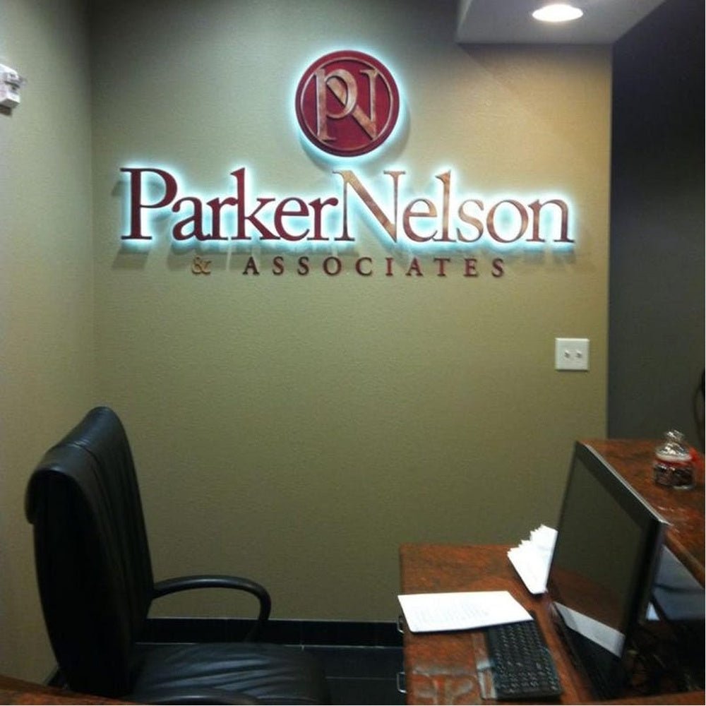 Parker Nelson Logo 3D Backlit Channel Letters Led Light Sign - Shineneon
