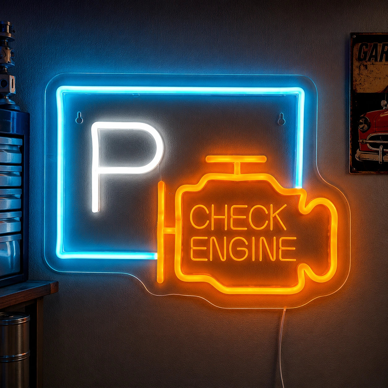 Parking Check Engine Neon Sign LED Neon Sign high-converting product image