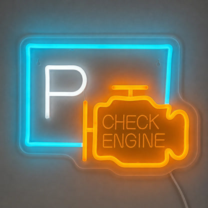 Parking Check Engine Neon Sign LED Neon Sign main product image