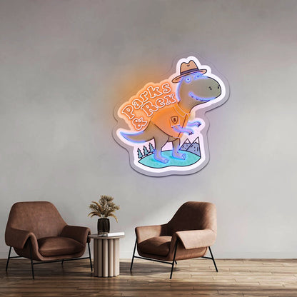 Parks And Rex Dinosaur Artwork Custom Led Signs - Shineneon