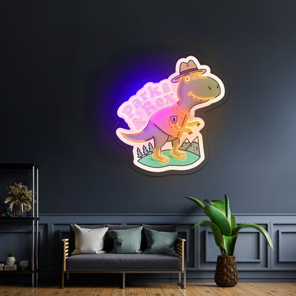 Parks And Rex Dinosaur Artwork Custom Led Signs