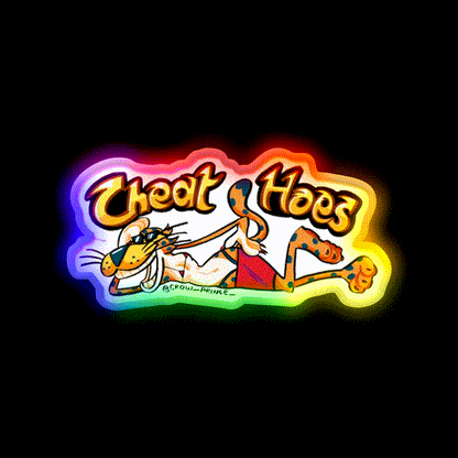 Parody Snack Food Snack Food Led Neon Sign Rgb Color - LED neon sign close-up detail