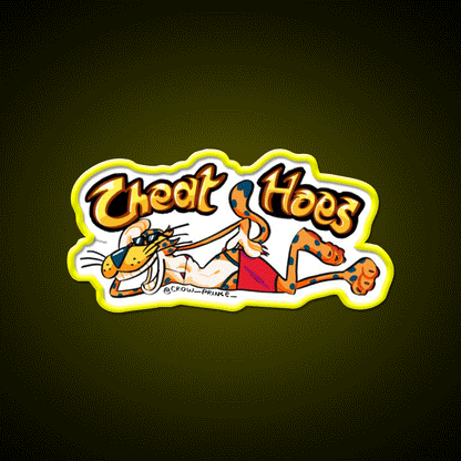 Parody Snack Food Snack Food Led Neon Sign Rgb Color - Custom LED neon sign front view