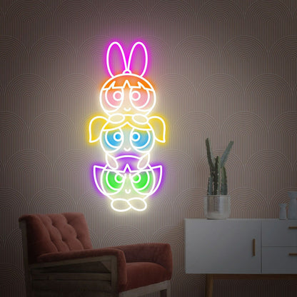 Parties And Theme Events Powerpuff Girls Led Neon Sign | Shineneon