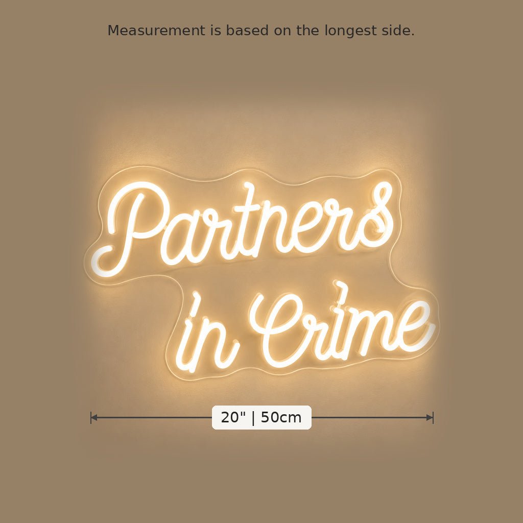 Partners In Crime LED Neon Sign - Shineneon