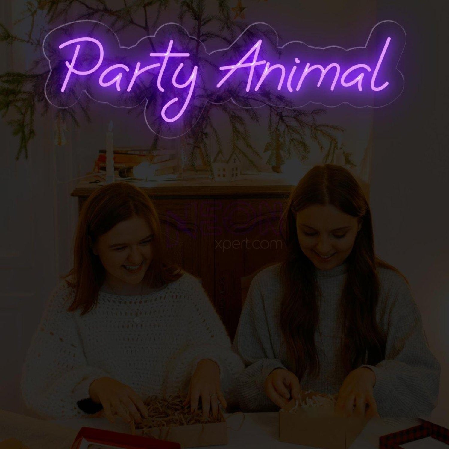 Party Animal Red Led Neon Sign Vibrant Indoor Party Decor | Shineneon