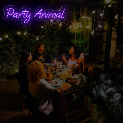 Party Animal Red Led Neon Sign Vibrant Indoor Party Decor | Shineneon