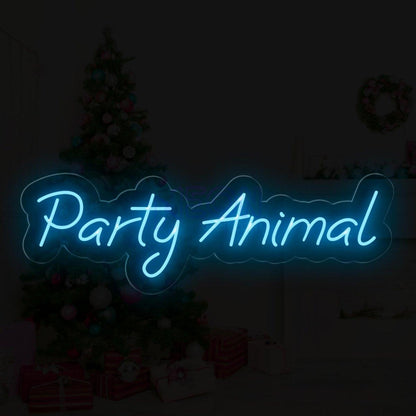 Party Animal Red Led Neon Sign Vibrant Indoor Party Decor | Shineneon