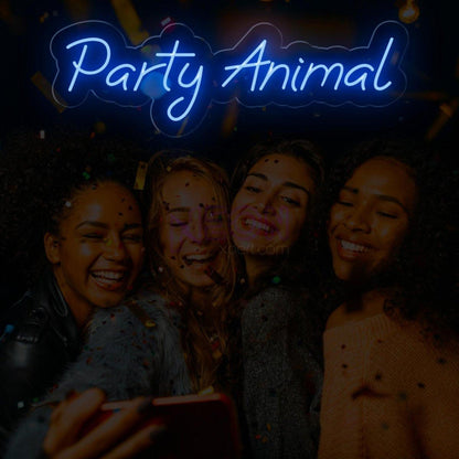 Party Animal Red Led Neon Sign Vibrant Indoor Party Decor | Shineneon