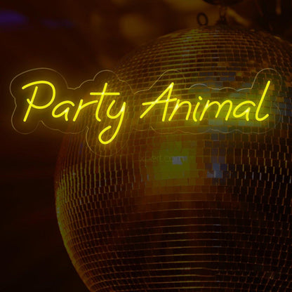 Party Animal Red Led Neon Sign Vibrant Indoor Party Decor | Shineneon
