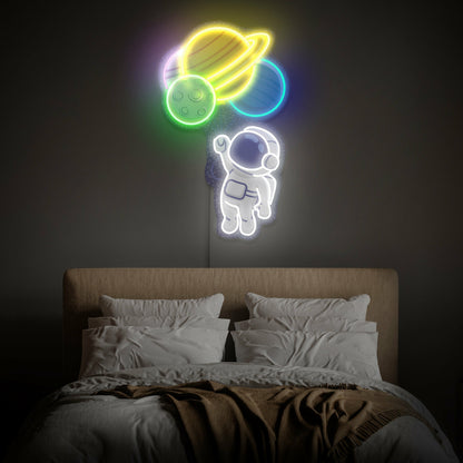 Party Astronomical Charm Of Astronaut Led Neon Sign | Shineneon