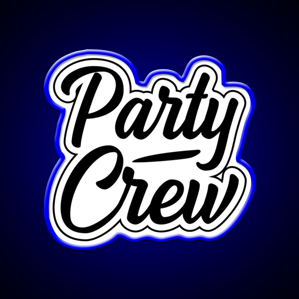 Party Crew White Cocktail Bar Decor Led Neon Sign Rgb Color - LED neon sign view 5