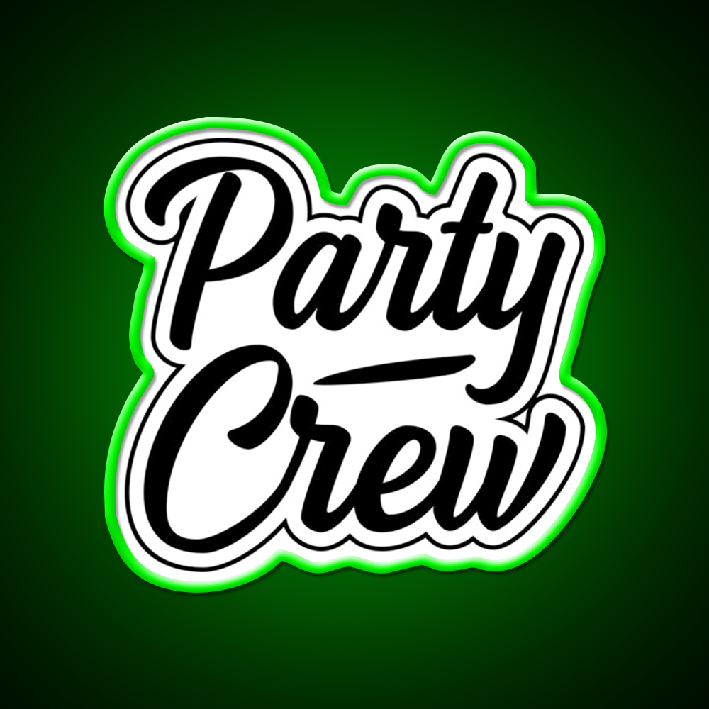 Party Crew White Cocktail Bar Decor Led Neon Sign Rgb Color - LED neon sign view 8