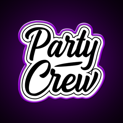 Party Crew White Cocktail Bar Decor Led Neon Sign Rgb Color - LED neon sign view 9
