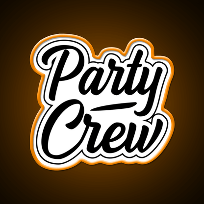 Party Crew White Cocktail Bar Decor Led Neon Sign Rgb Color - Shineneon