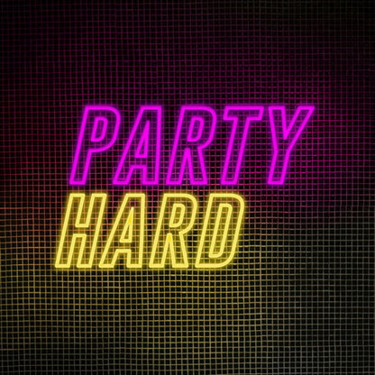Party Hard Neon Sign Get The Party Started | Shineneon