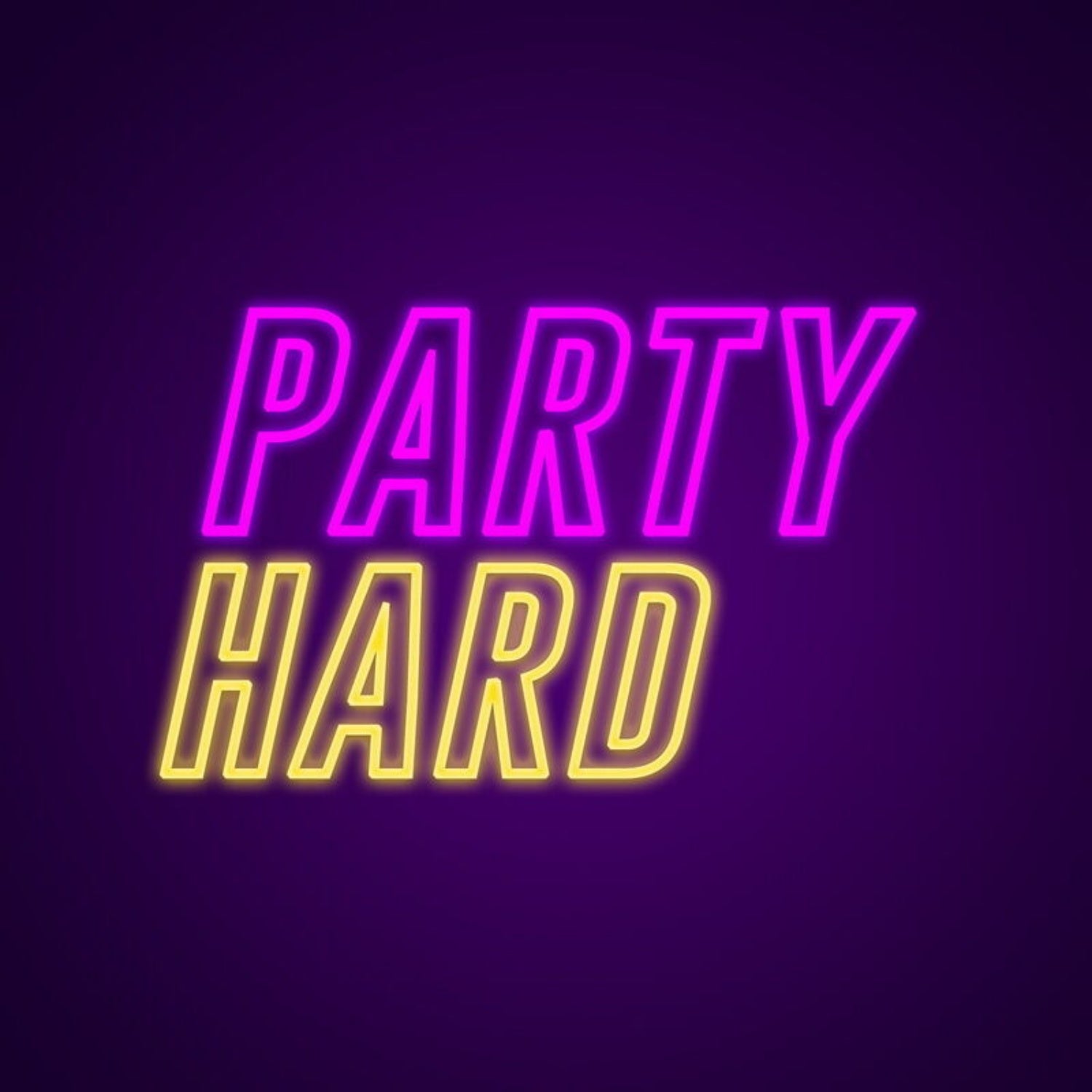 Party Hard Neon Sign Get The Party Started | Shineneon