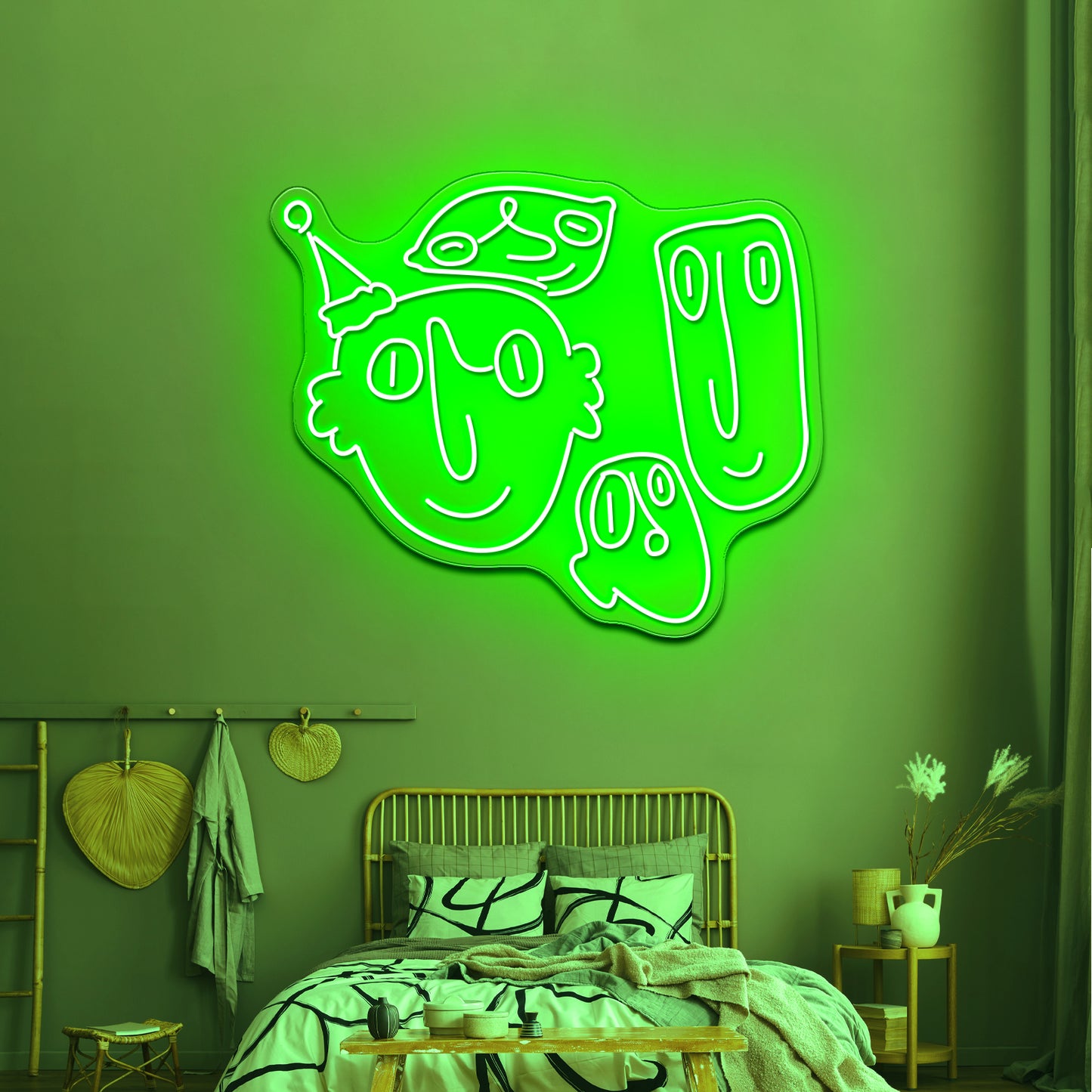 Party Hats Wall Artwork Neon Signs