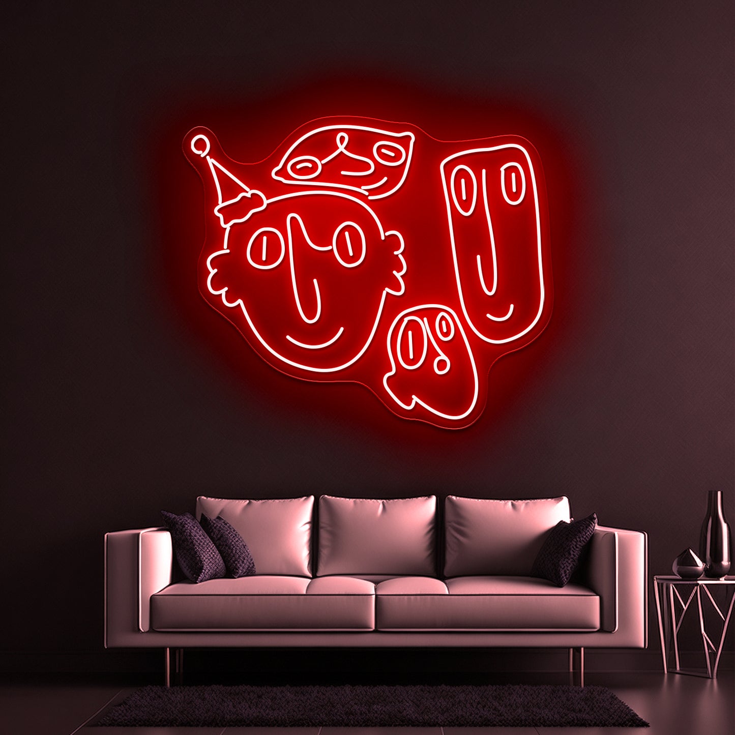 Party Hats Wall Artwork Neon Signs