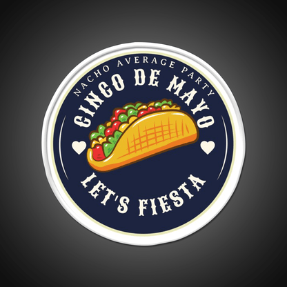 Party Lets Fiesta Mexican Taco Led Neon Sign Rgb Color - Shineneon