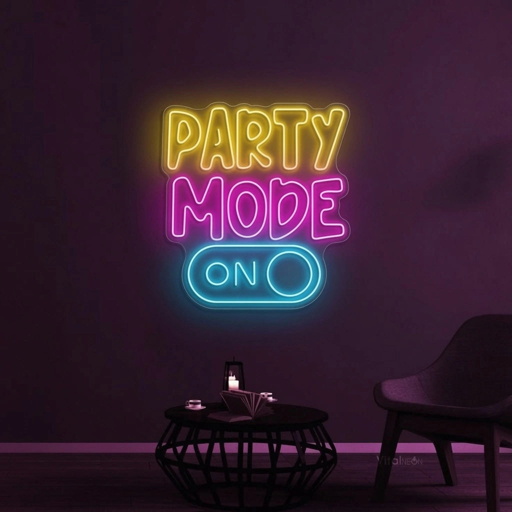 Party Mode Wall Decor LED Neon Sign - 01 Original Product Image