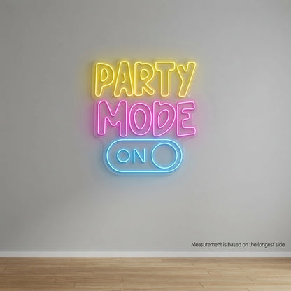 Party Mode Wall Decor LED Neon Sign - 04 Size Image