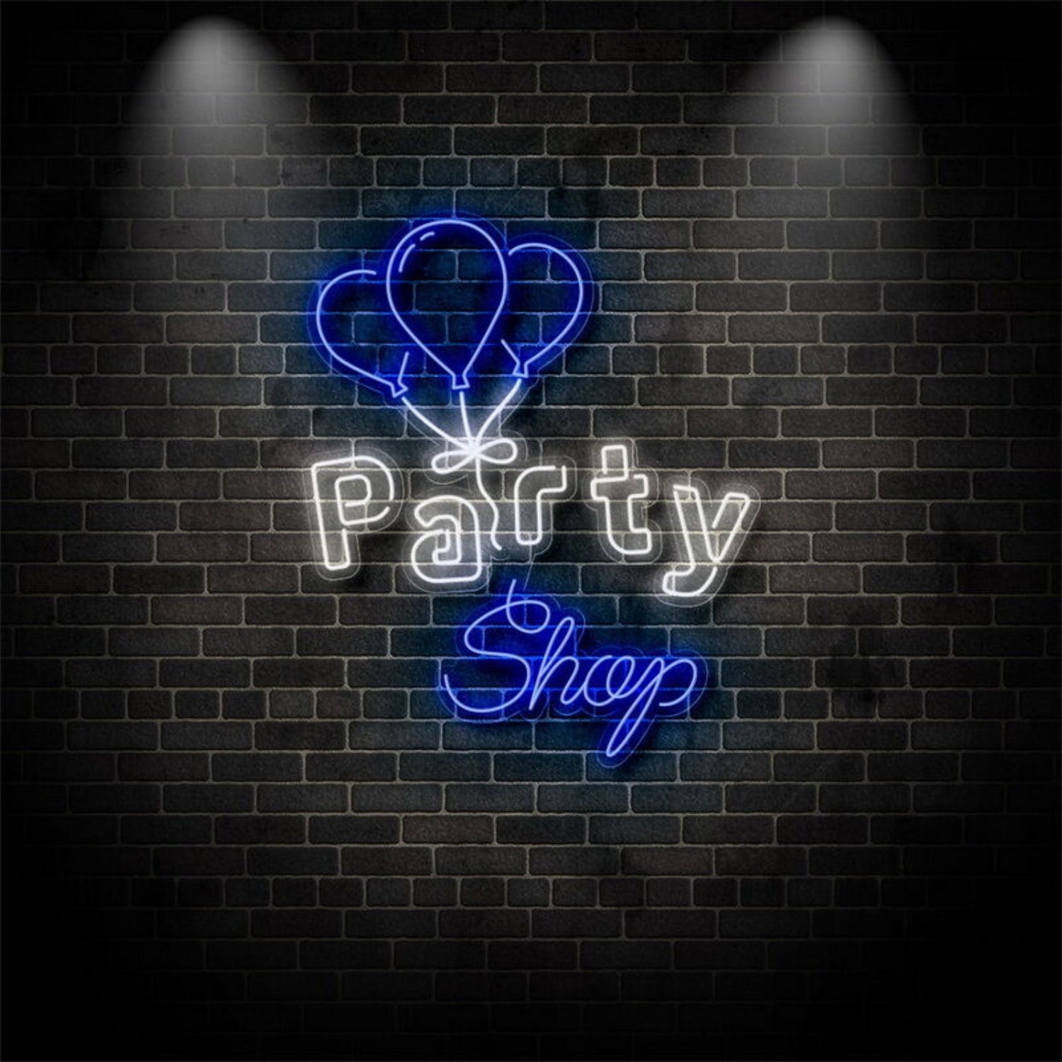 Party Shop With Balloons Neon Sign | Shineneon